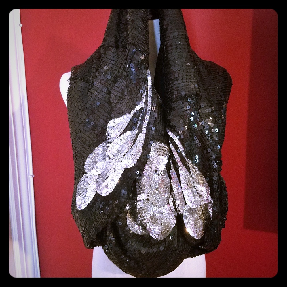 Vintage Sequin top & drape